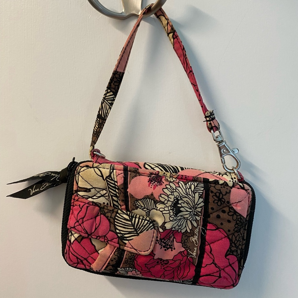 Vera Bradley Mocha Rouge phone wallet